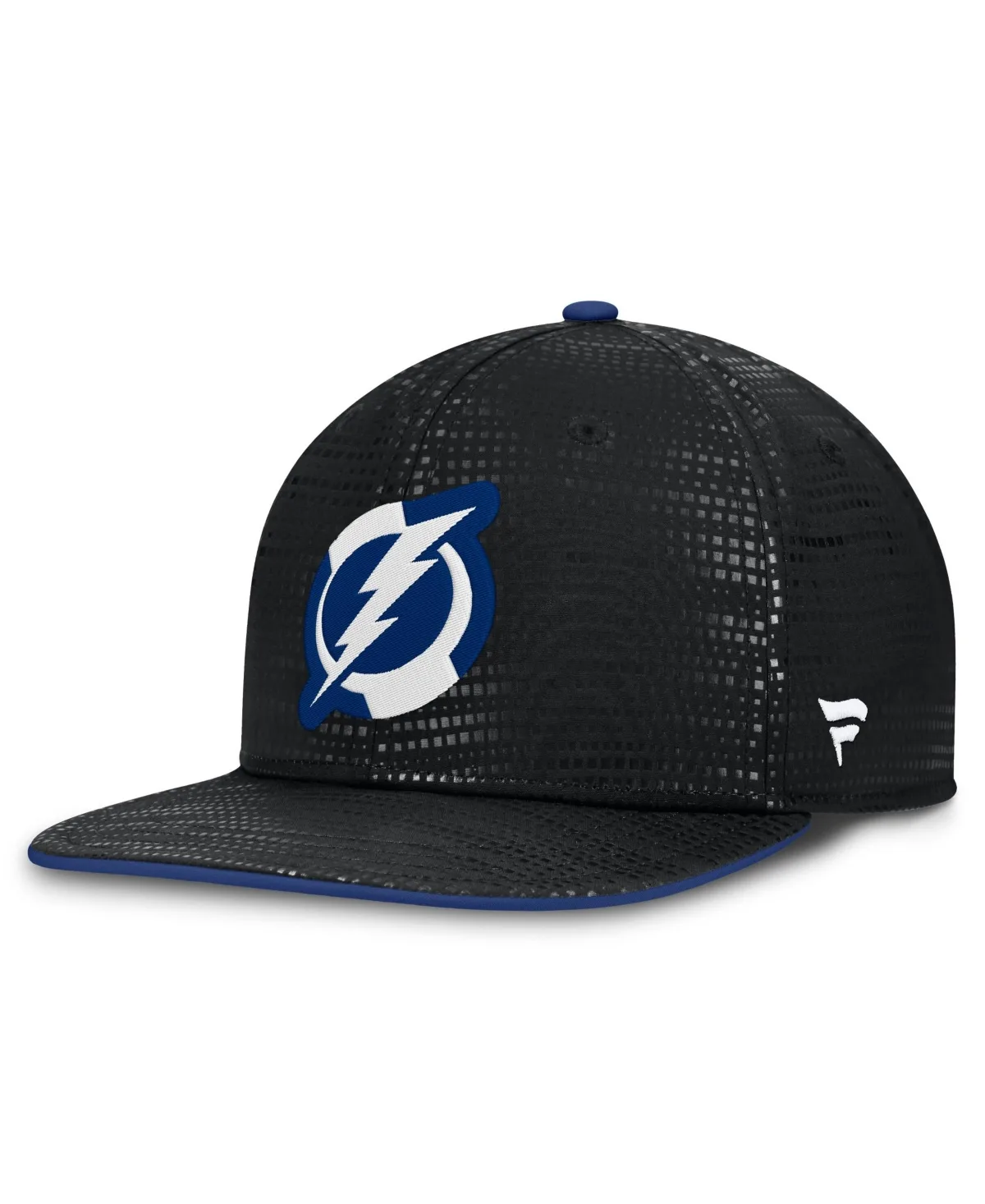 Tampa Bay Lightning Authentic Pro Rink Square Visor Snapback Hat by Fanatics