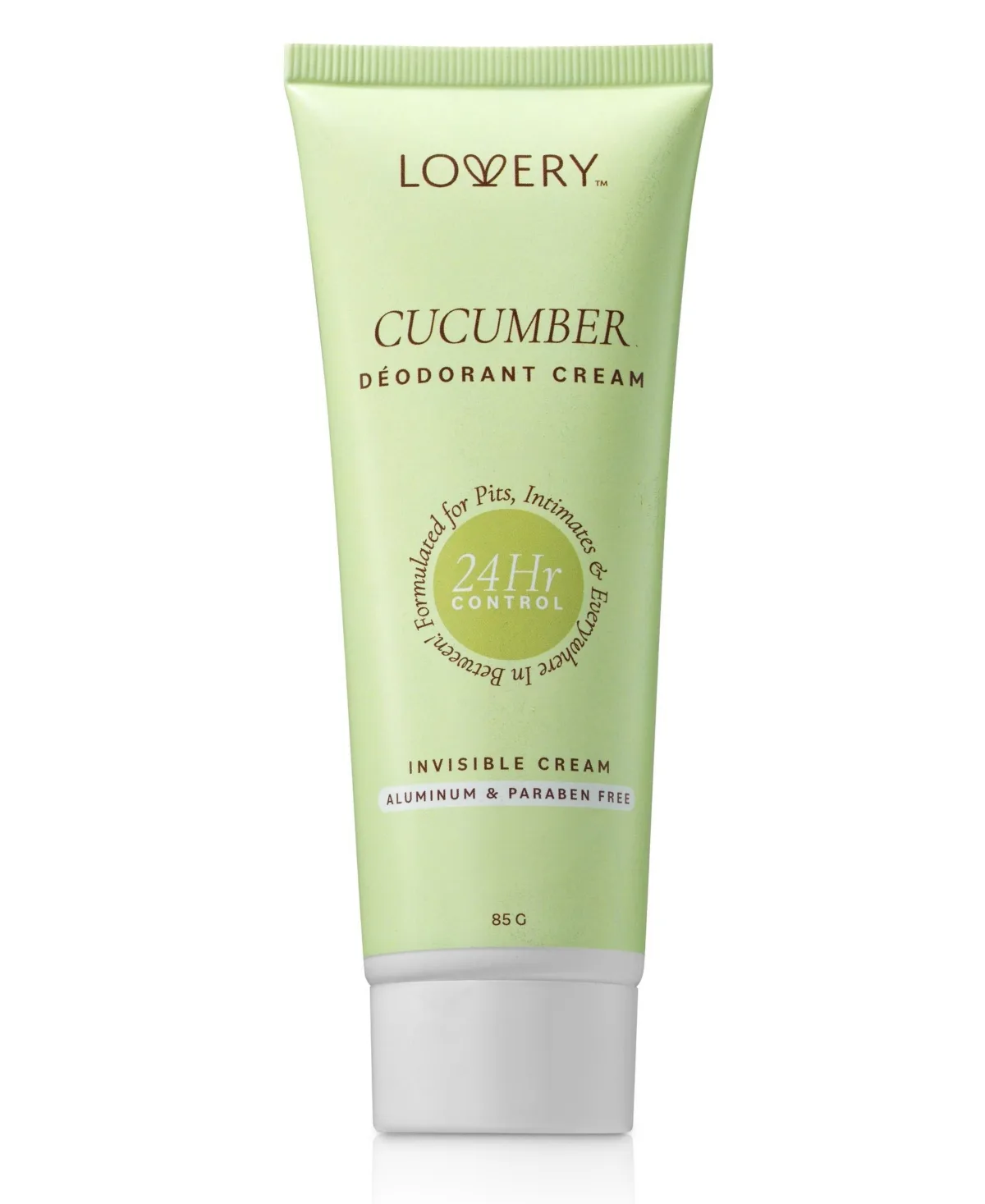 3oz. Cucumber Scented Whole Body Deodorant Cream, 24 Hour Control by Lovery