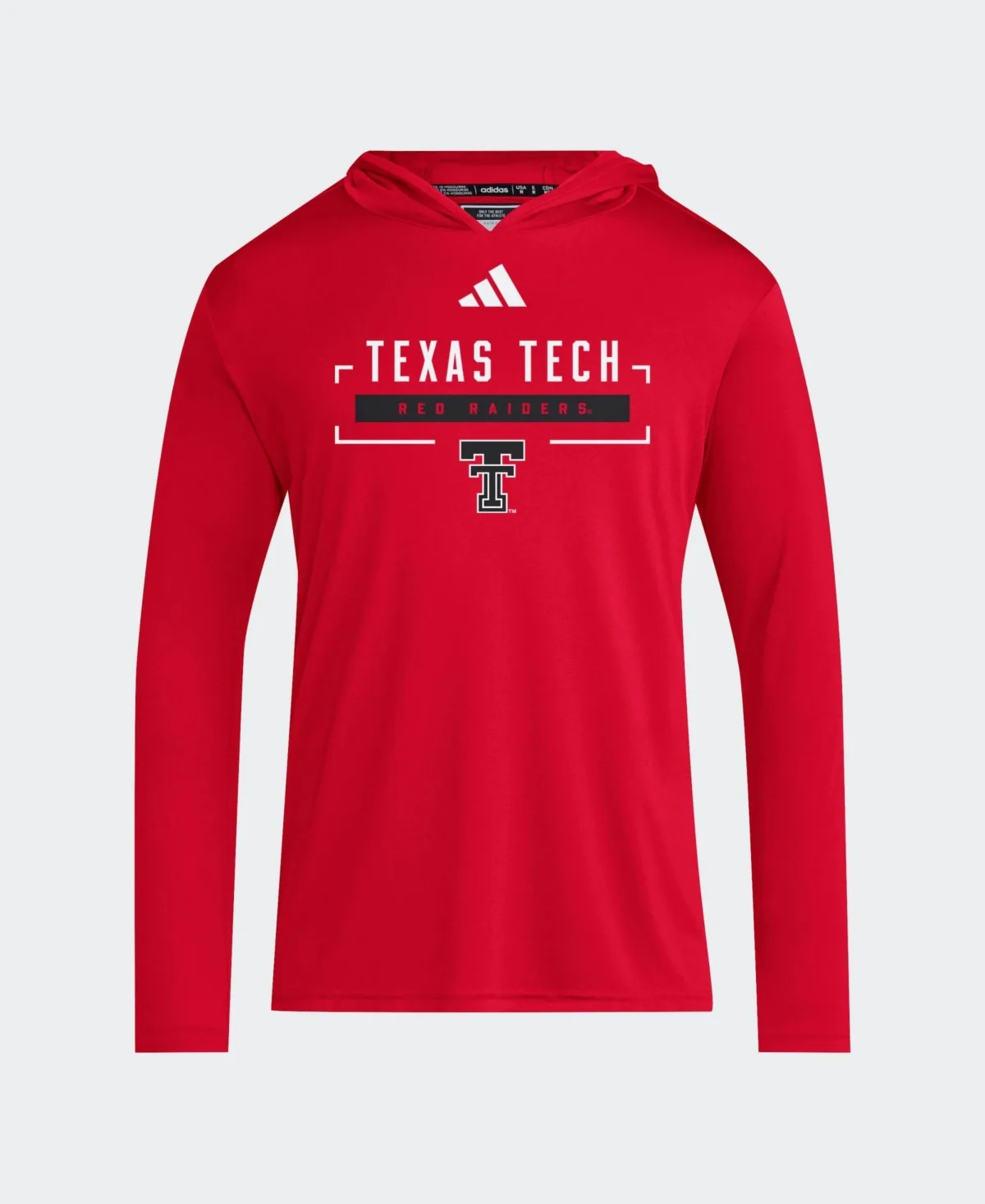 Texas Tech Red Raiders D4T Long Sleeve Hooded T-Shirt by adidas