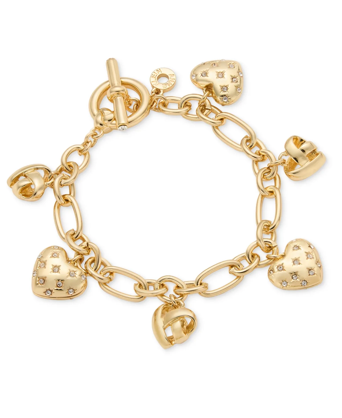 Puffy & Knot Charm Bracelet by Anne Klein
