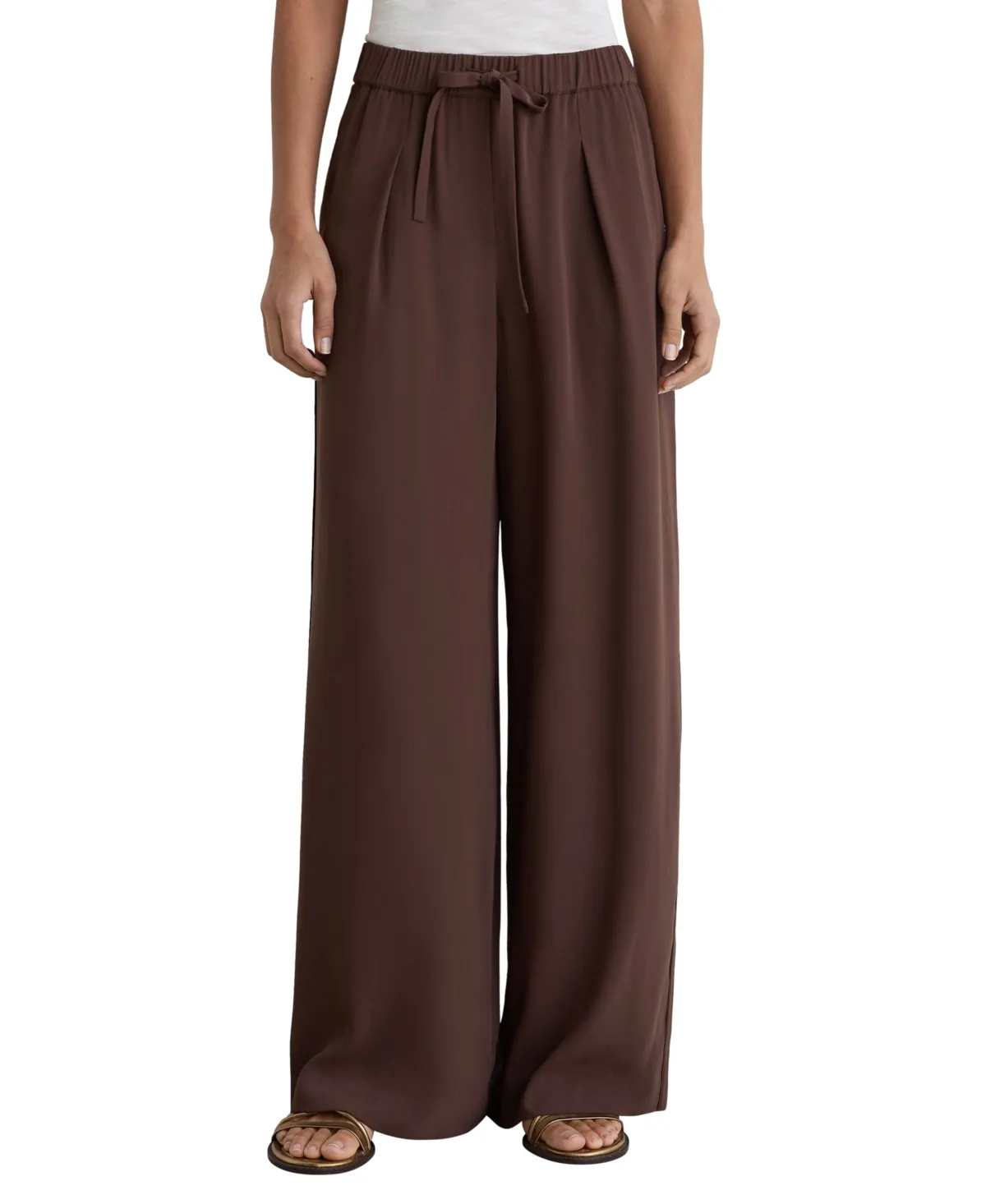 Aimee Pull on Wide Leg Pants by Reiss