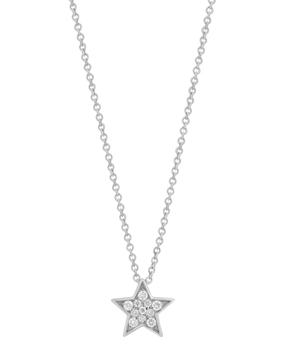 Lab Grown Diamond (1/8 ct. t.w.) Pendant in 14K Gold Over Sterling Silver by Effy Collection