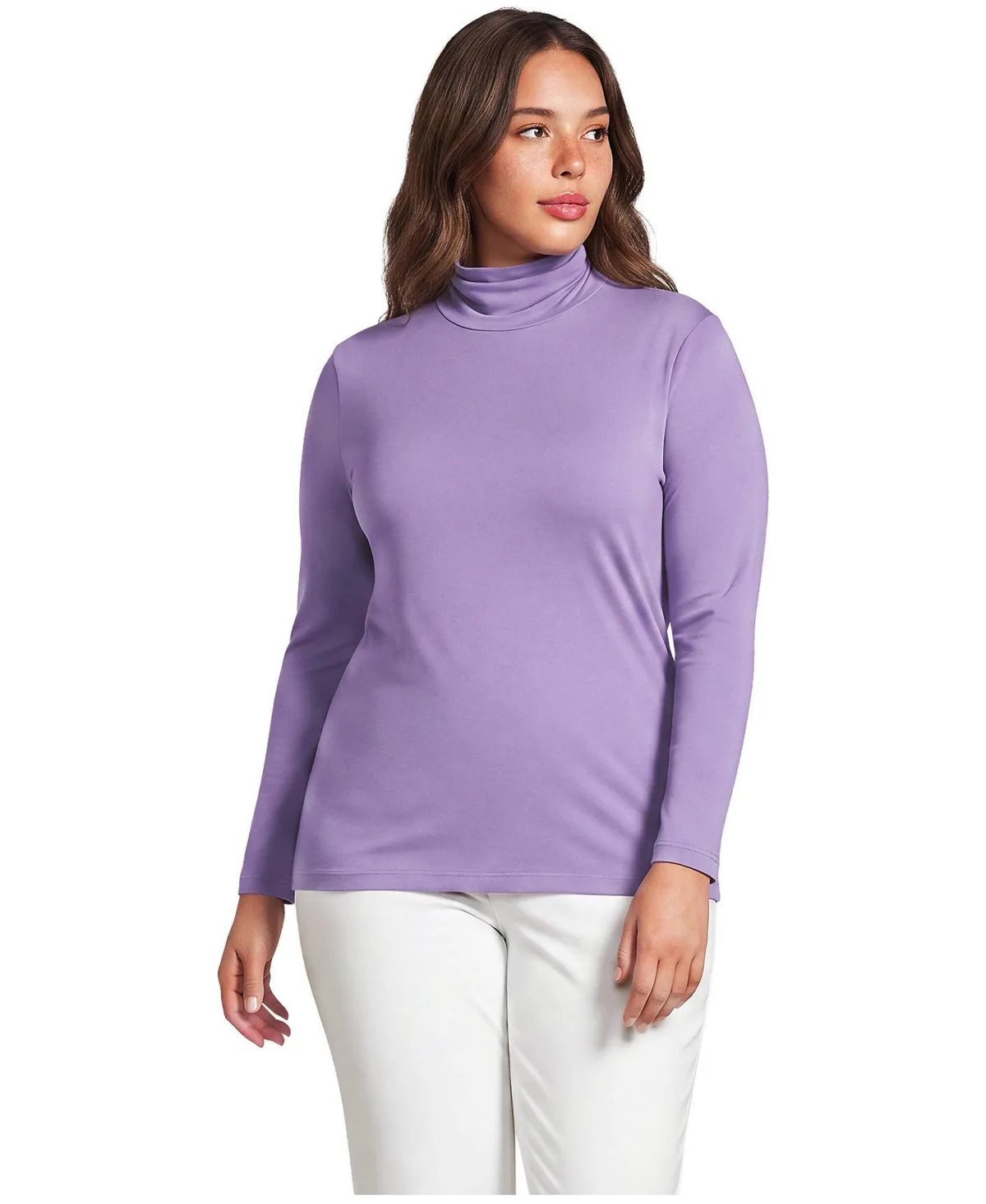 Lightweight Jersey Long Sleeve Turtleneck