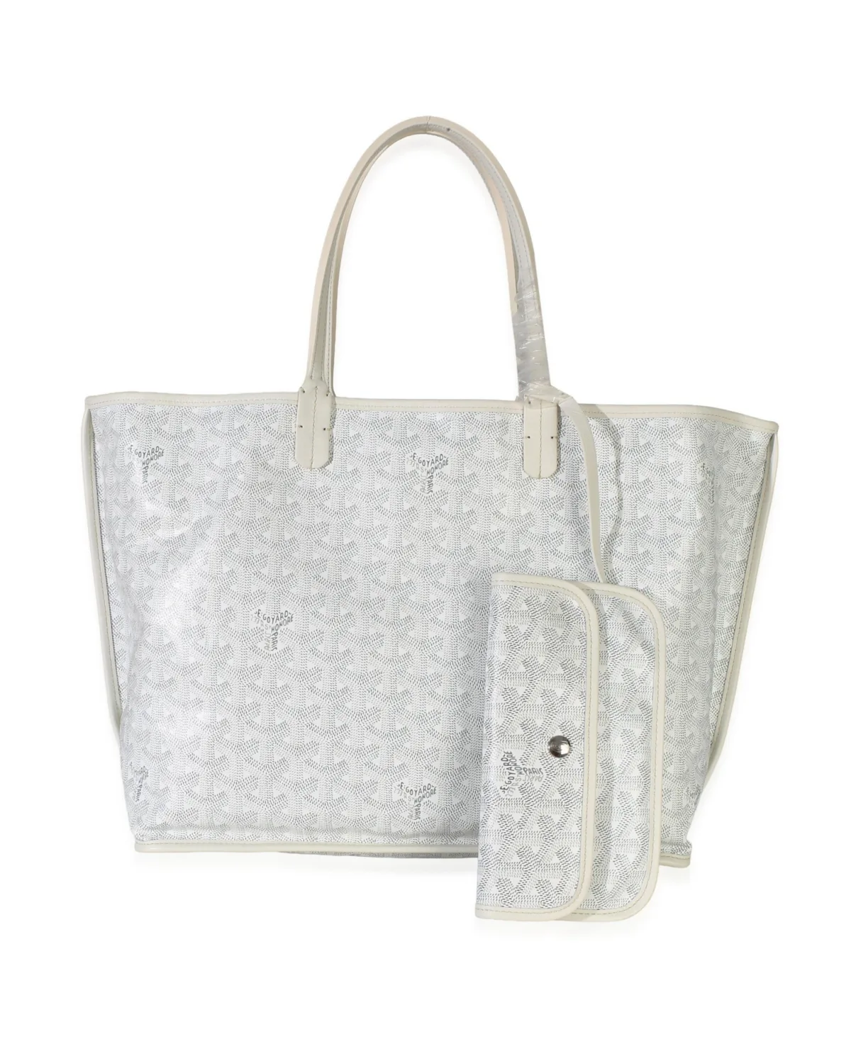 Pre-Owned Goyard Anjou PM Canvas Tote with Detachable Pouch by Pre Owned Goyard