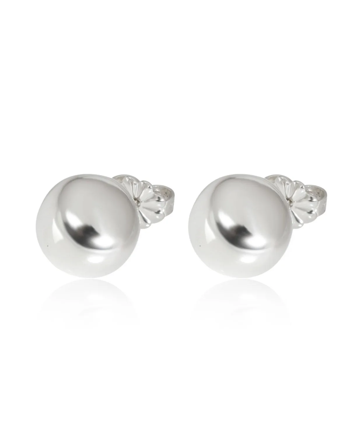 Pre-Owned Tiffany & Co Sterling Silver HardWear Ball Earrings by Tiffany & Co.