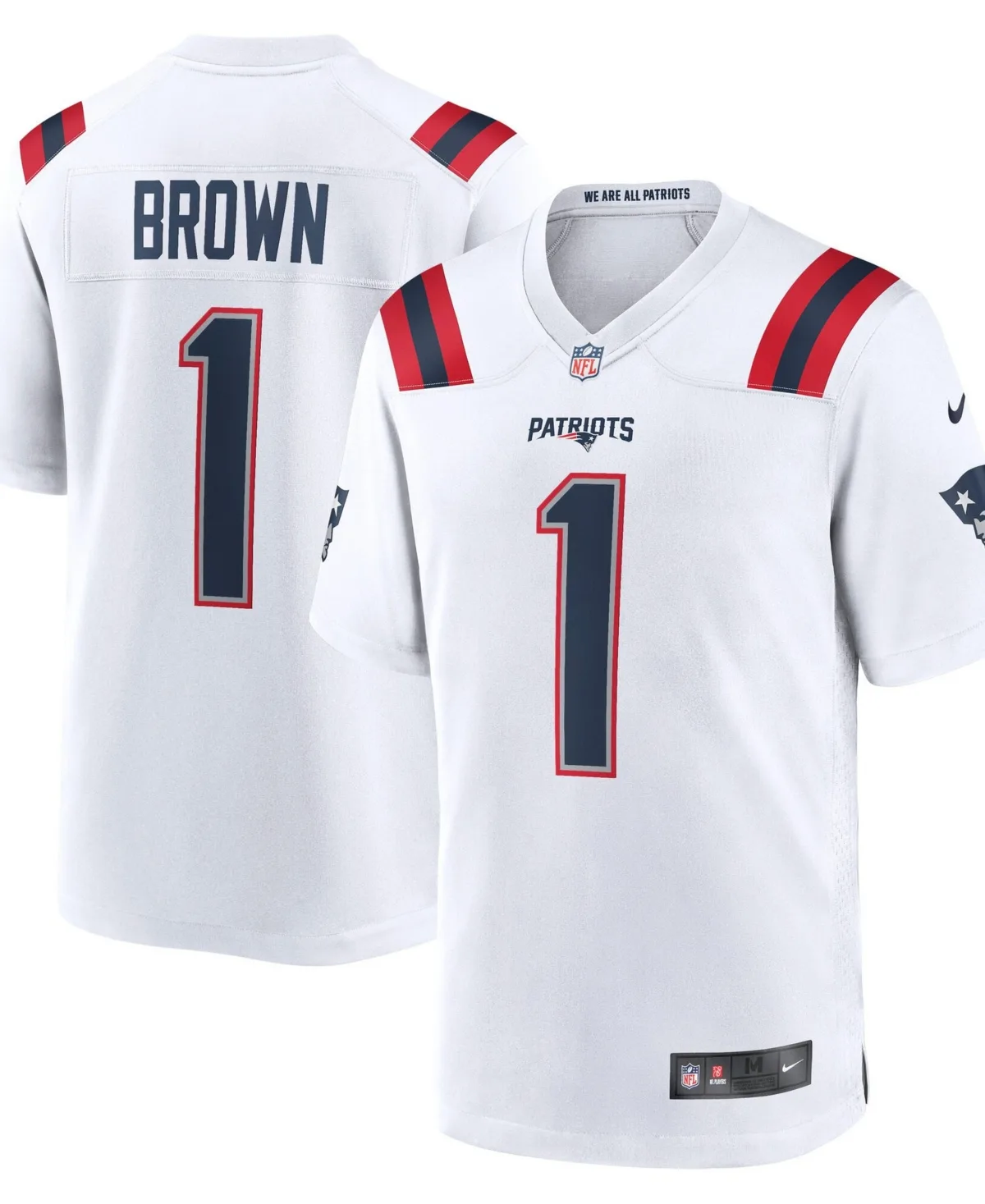 A.J. Brown New England Patriots Game Jersey by Nike