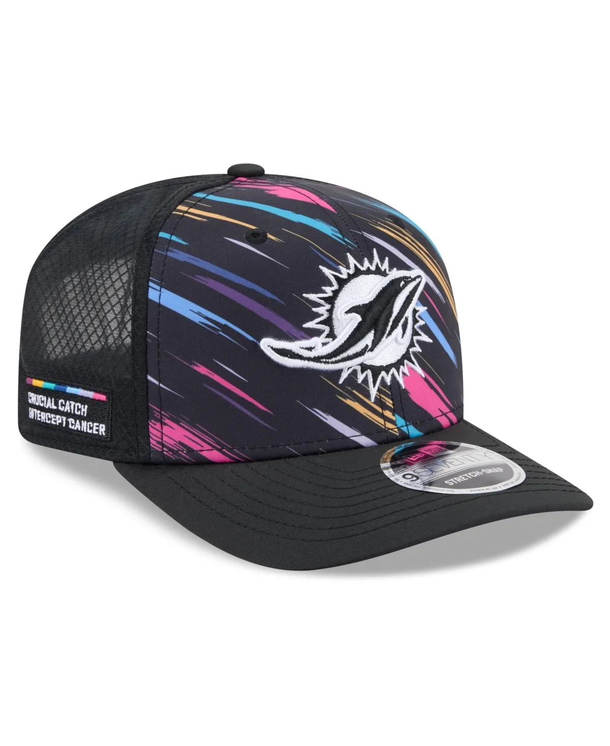 Miami Dolphins 2026 NFL Crucial Catch 9SEVENTY Adjustable Trucker Hat by New Era