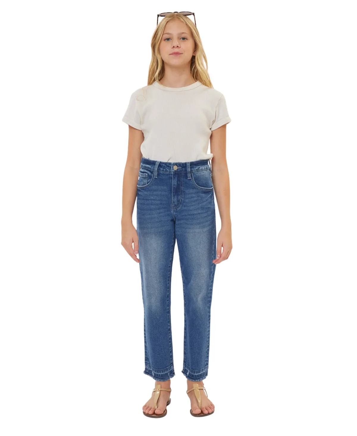Royal High Rise Straight Jeans by Kancan