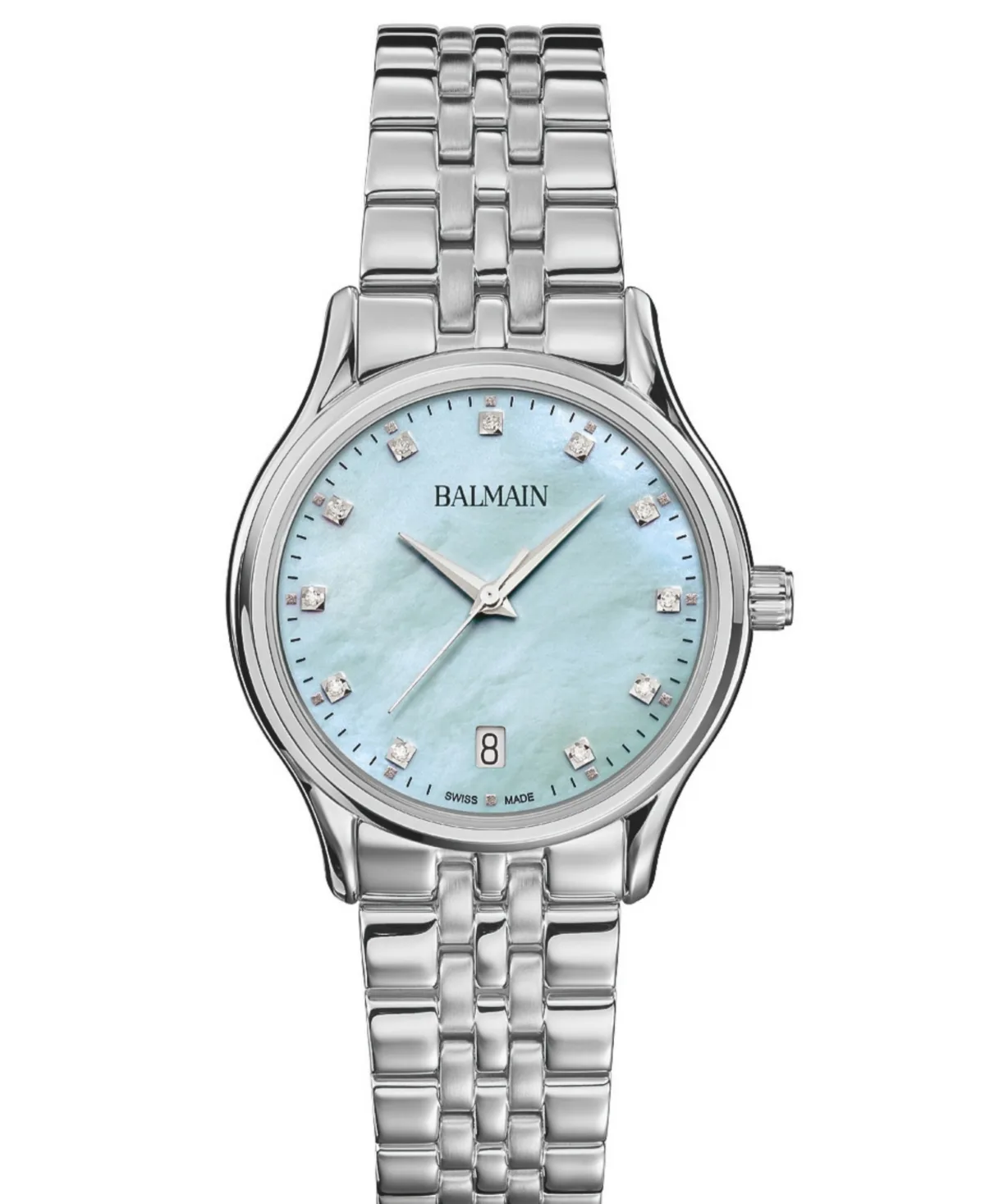 Swiss Quartz Beleganza Silver Stainless Steel Watch 32mm by Balmain