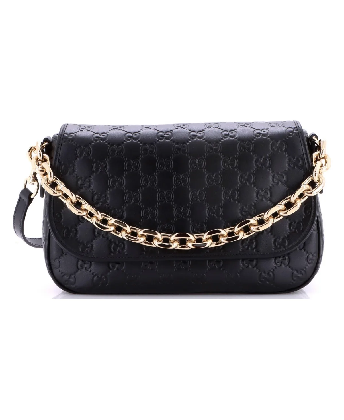 Pre-Owned Medium Emblem Arabella Shoulder Bag Guccissima Leather by Gucci