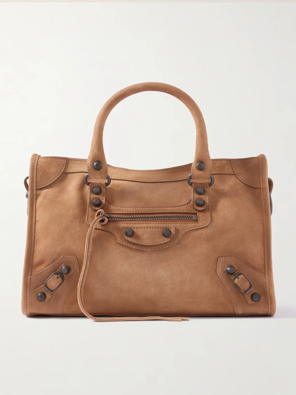 - Le City Small Embellished Suede Tote -