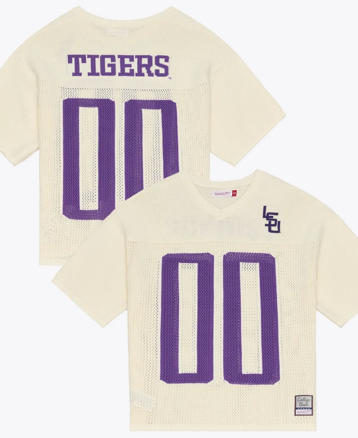 Lsu Tigers Retro Roots Sweater by Mitchell & Ness