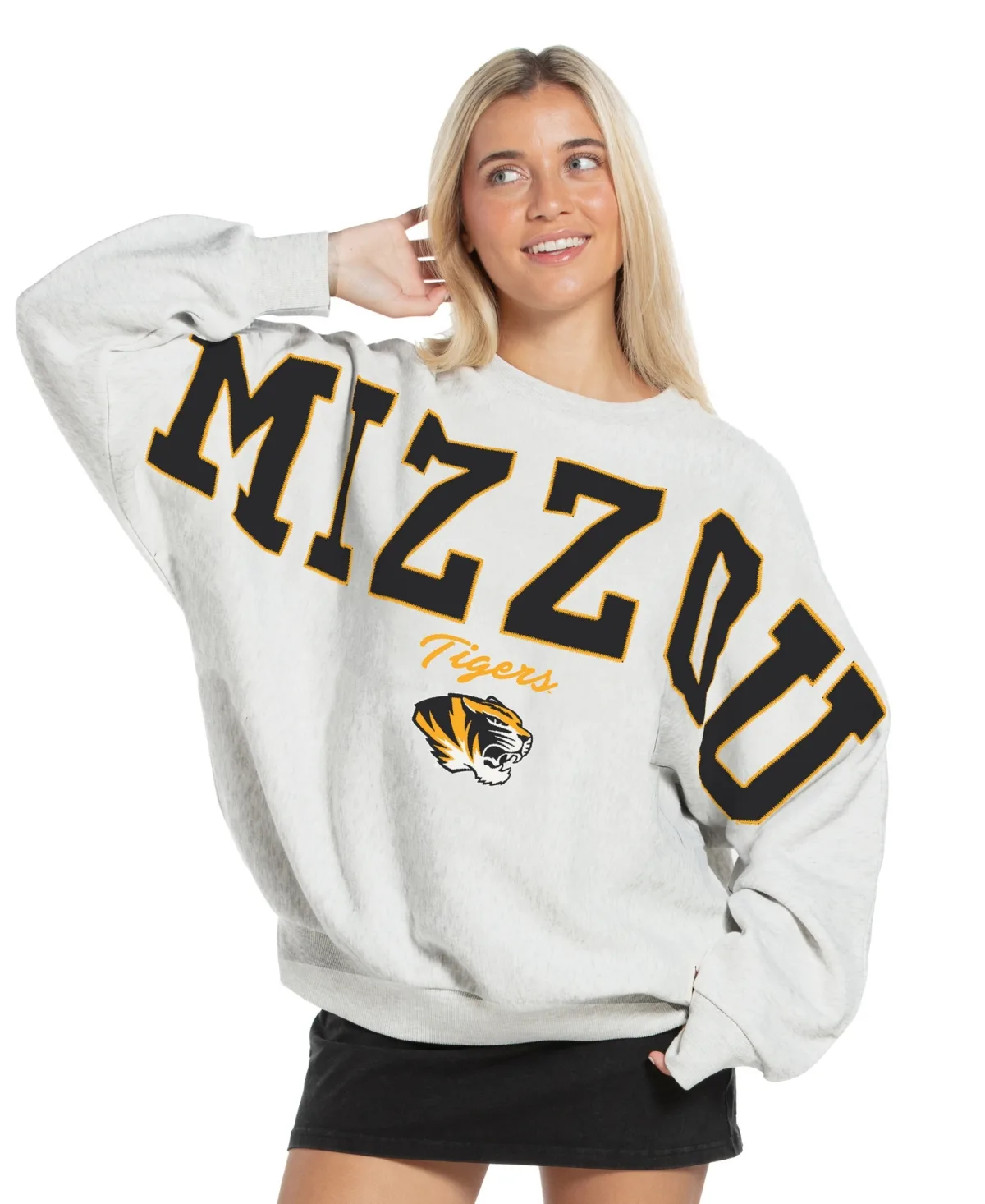 Missouri Tigers Flannigan Oversized Fleece Sweatshirt by Pressbox