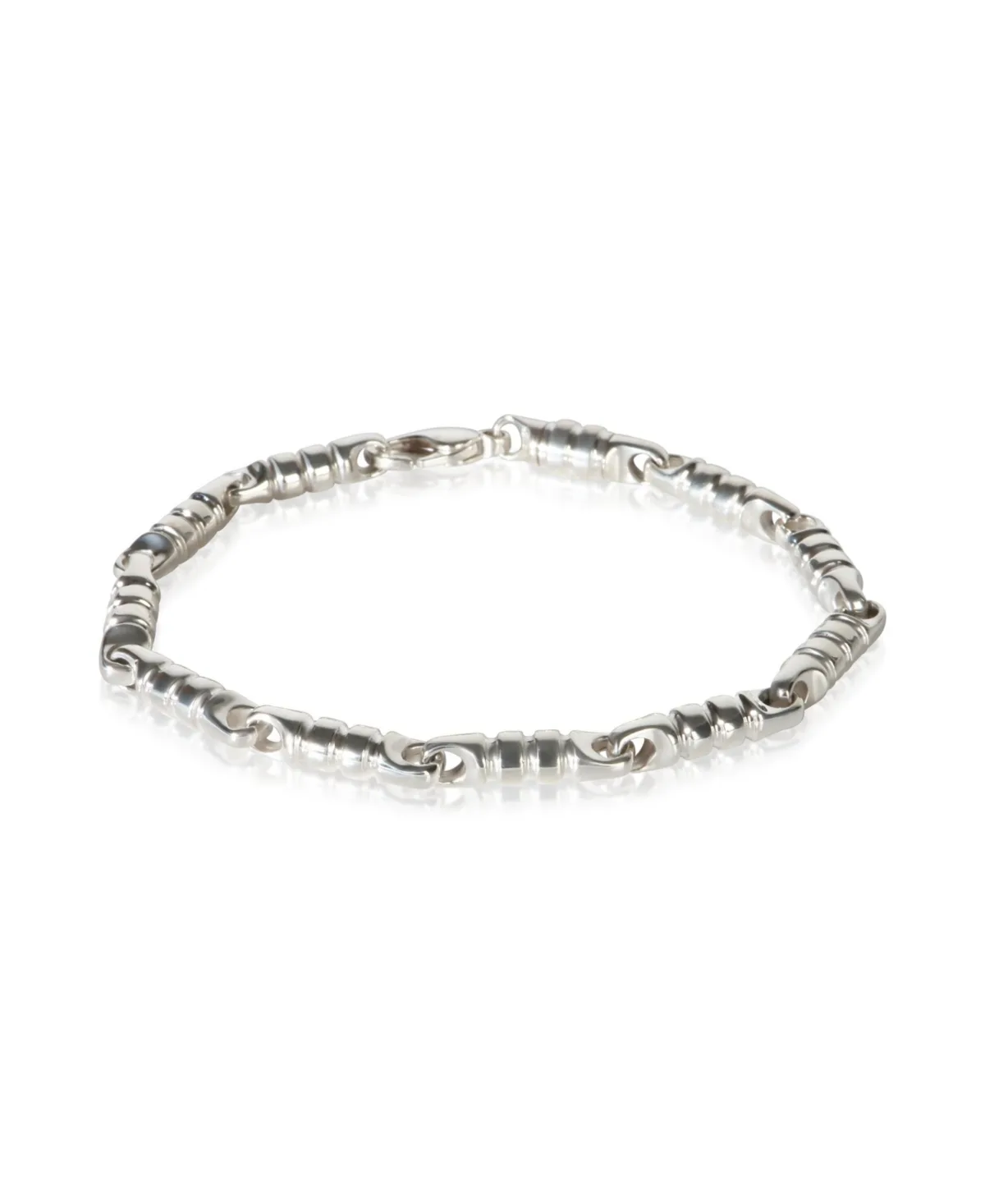 Pre-Owned Tiffany & Co Sterling Silver Paloma Picasso Groove Link Bracelet by Tiffany & Co.
