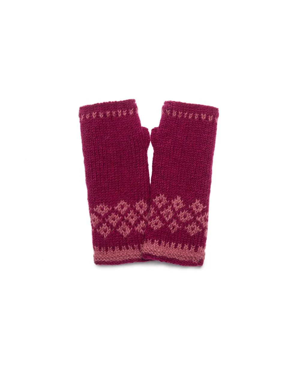 Artisan Hand-Knit Vail Winter Wool Mitten