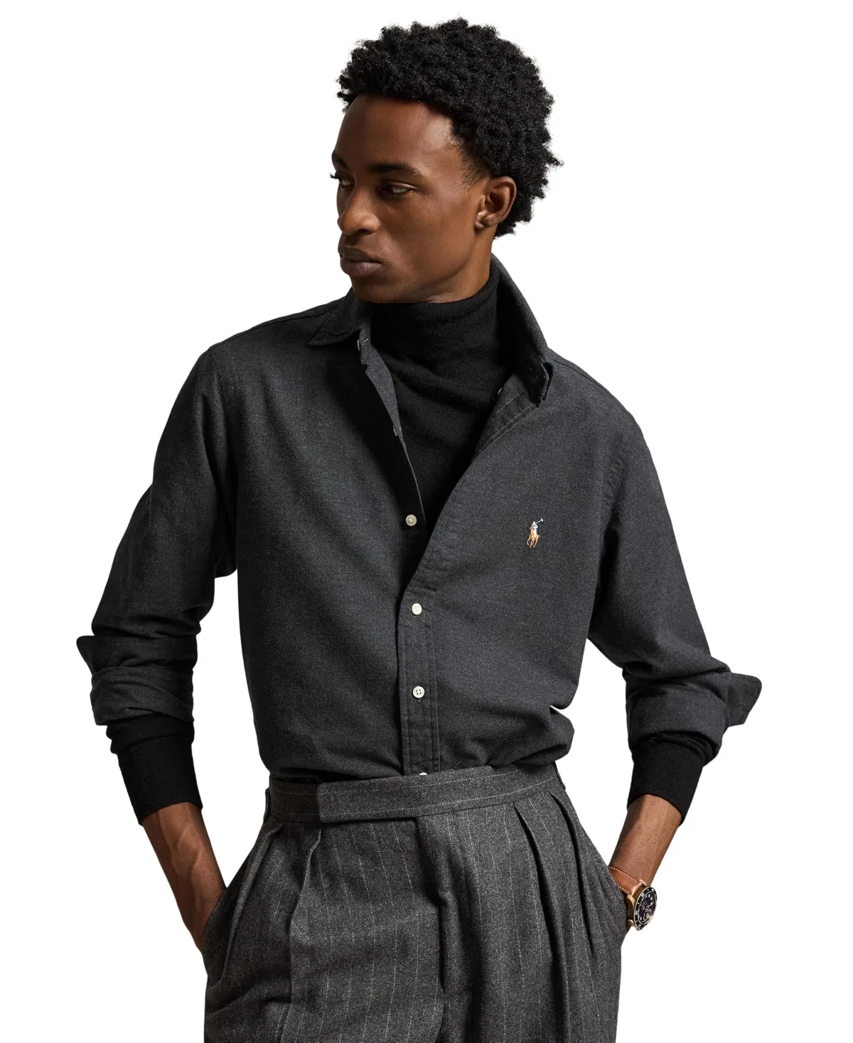 Classic-Fit Plaid Brushed Oxford Shirt by Polo Ralph Lauren