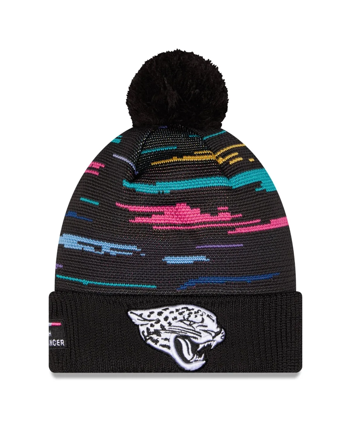 Jacksonville Jaguars 2026 Nfl Crucial Catch Cuffed Knit with Pom Hat by New Era
