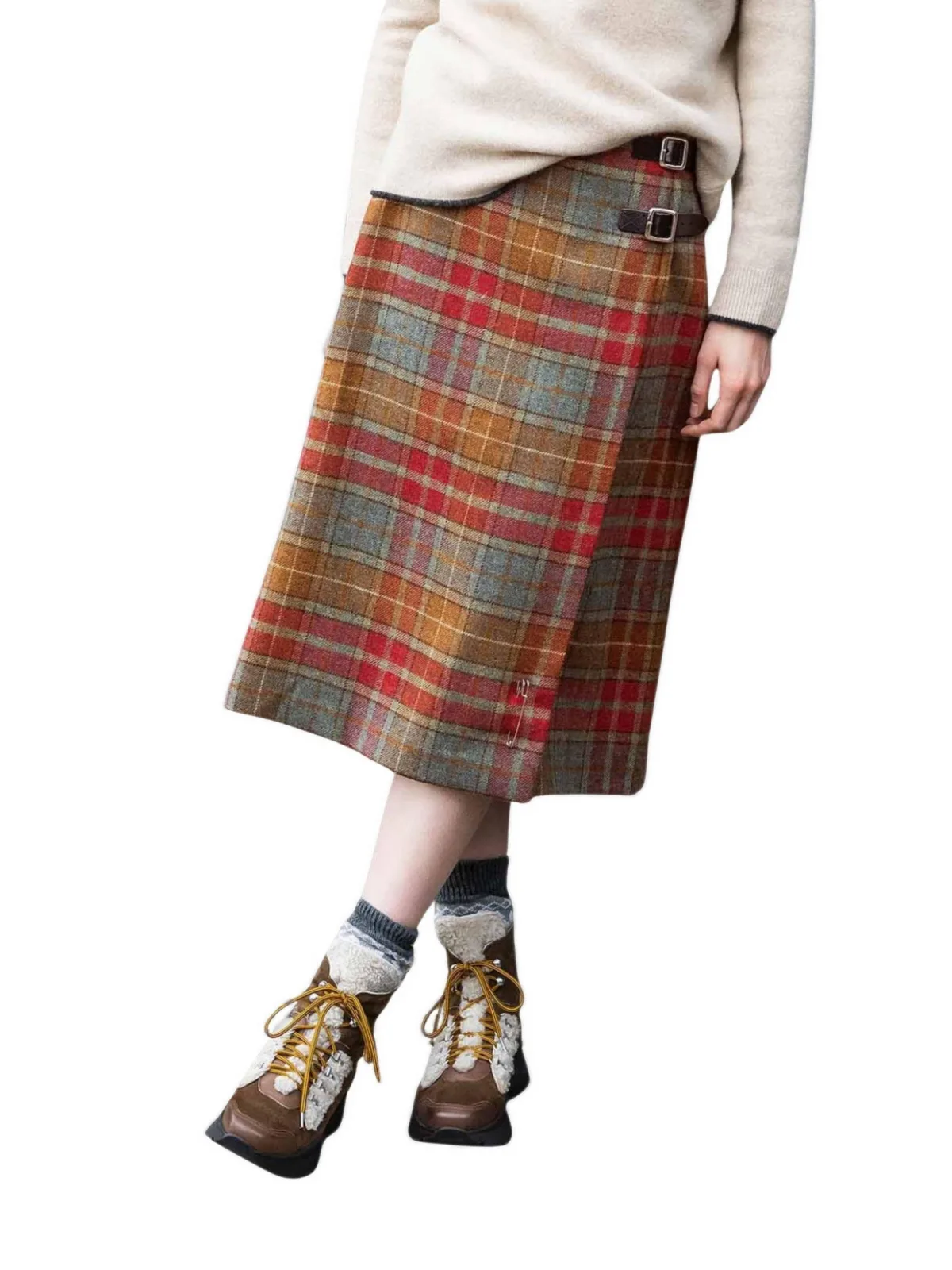 British Celt Kilt Midi Skirt by Celtic & Co
