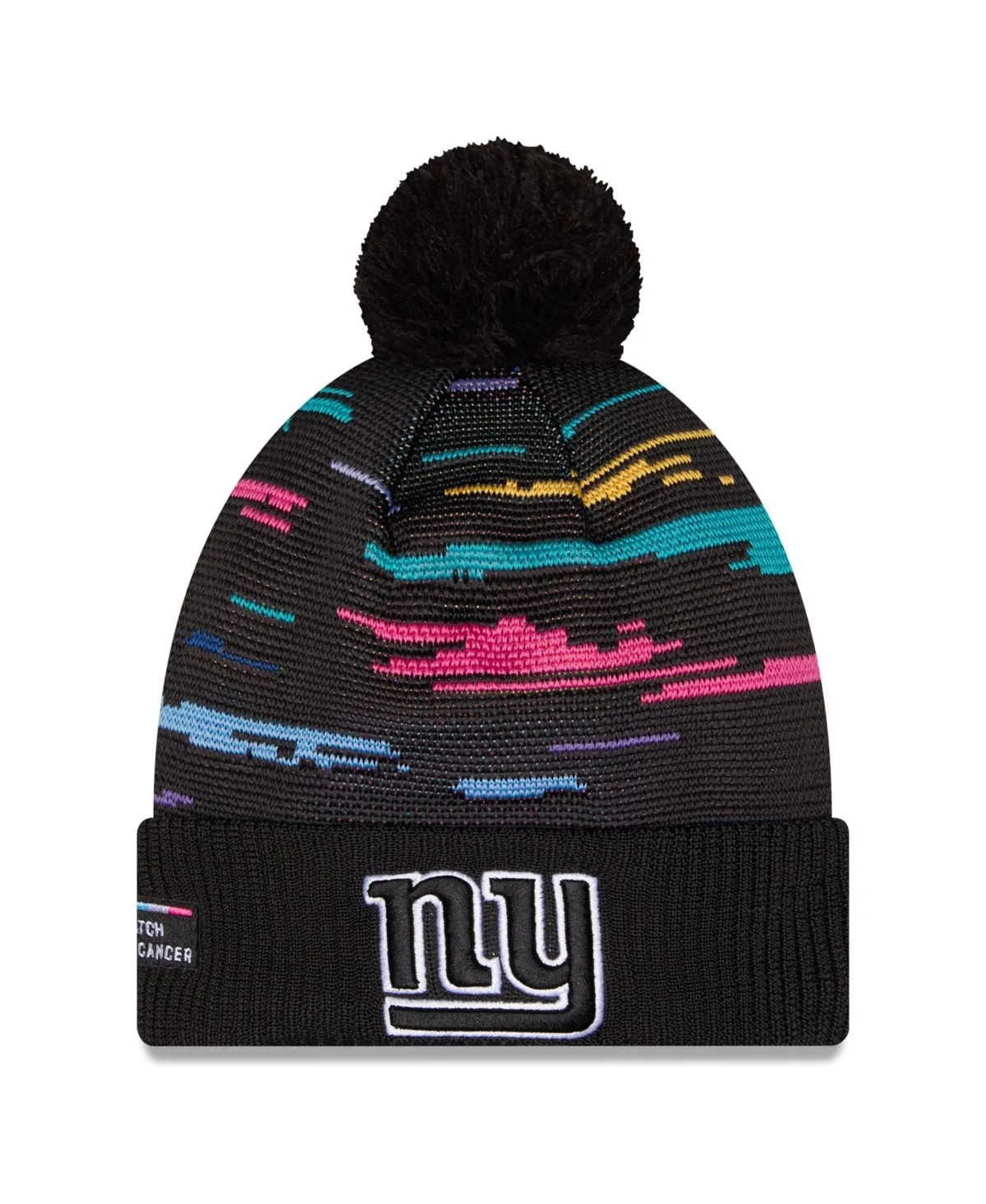 New York Giants 2026 Nfl Crucial Catch Cuffed Knit with Pom Hat by New Era