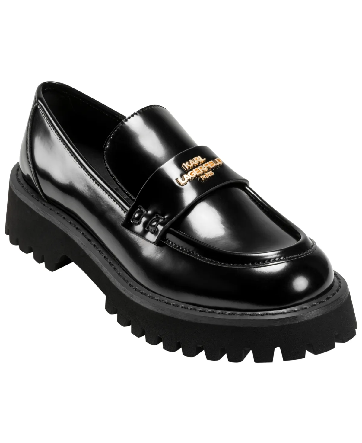 Gwen Logo Lug Loafers by Karl Lagerfeld