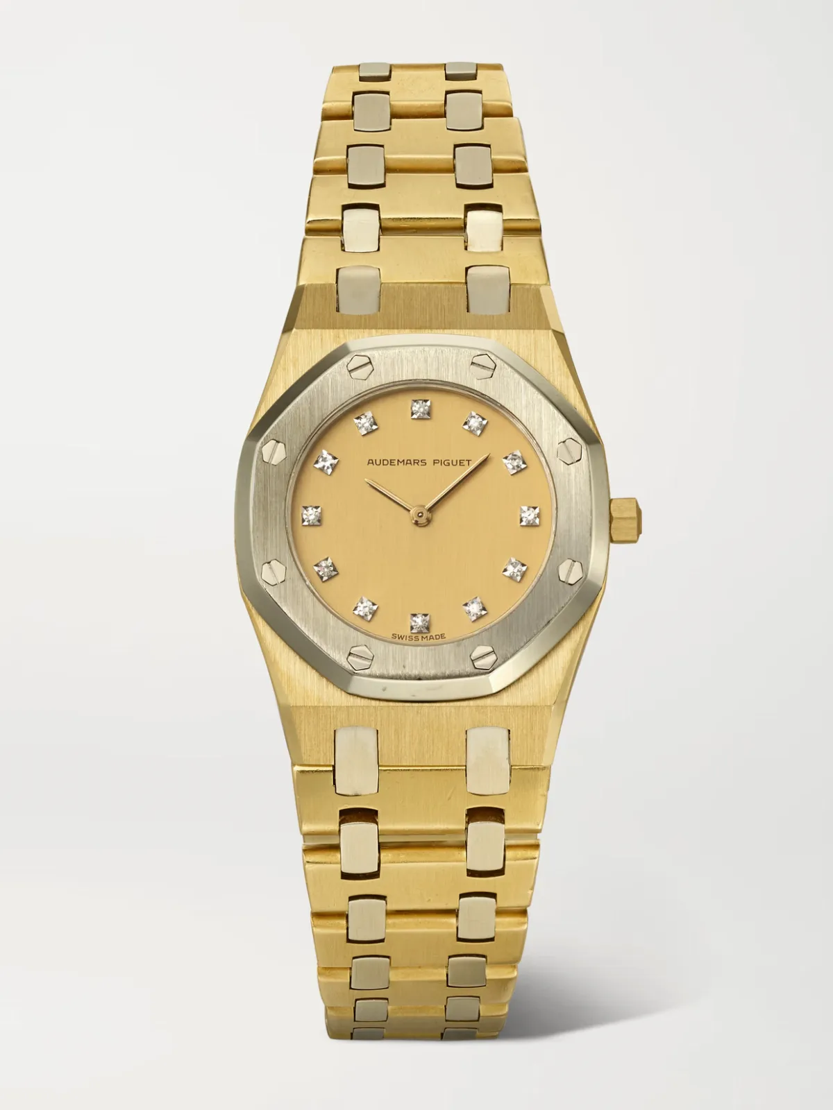 - Audemars Piguet Vintage 1980s Rare Royal Oak 26mm 18-karat Yellow And White Gold And Diamond Watch - by Stephanie Windsor