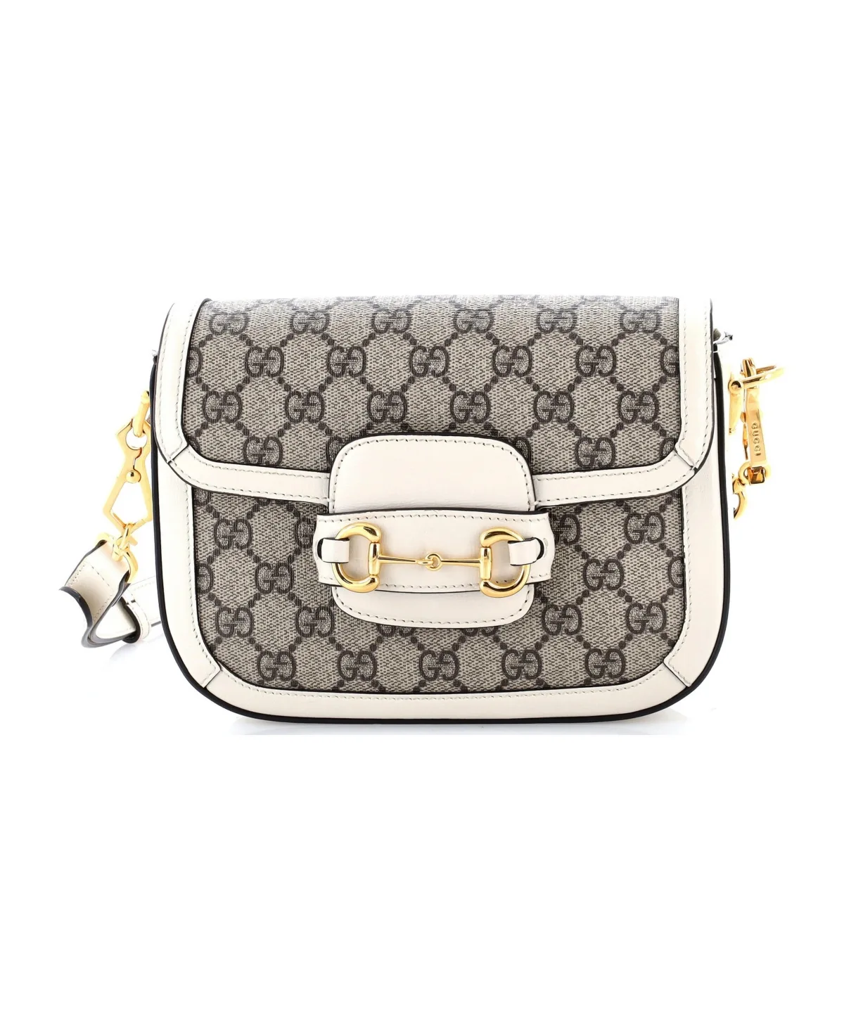 Pre-Owned Gucci Horsebit 1955 Mini GG Coated Canvas Shoulder Bag by Gucci