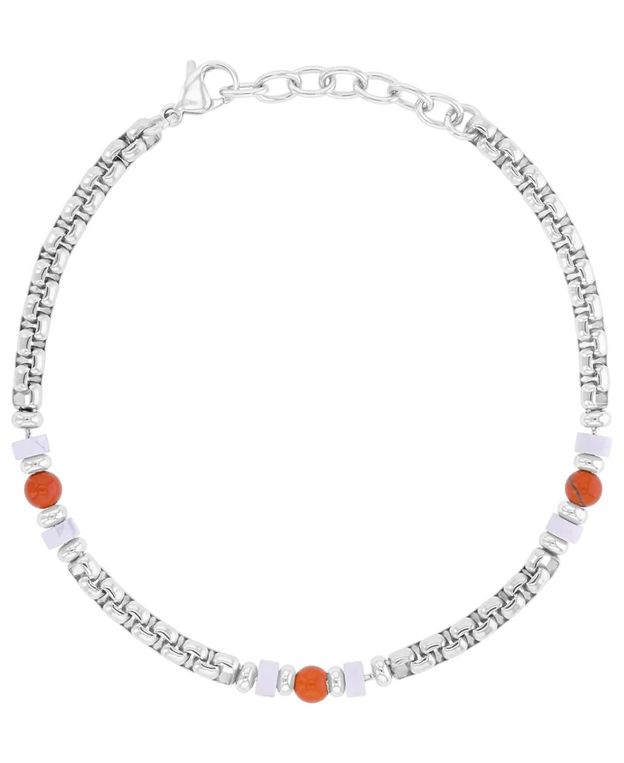 Platinum-Plated Marble Chain Bracelet by Quiksilver