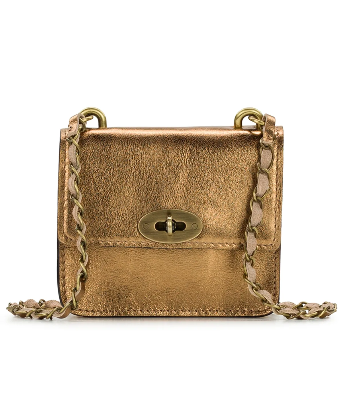 Windsor Full Grain Leather Mini Chain Crossbody Handbag