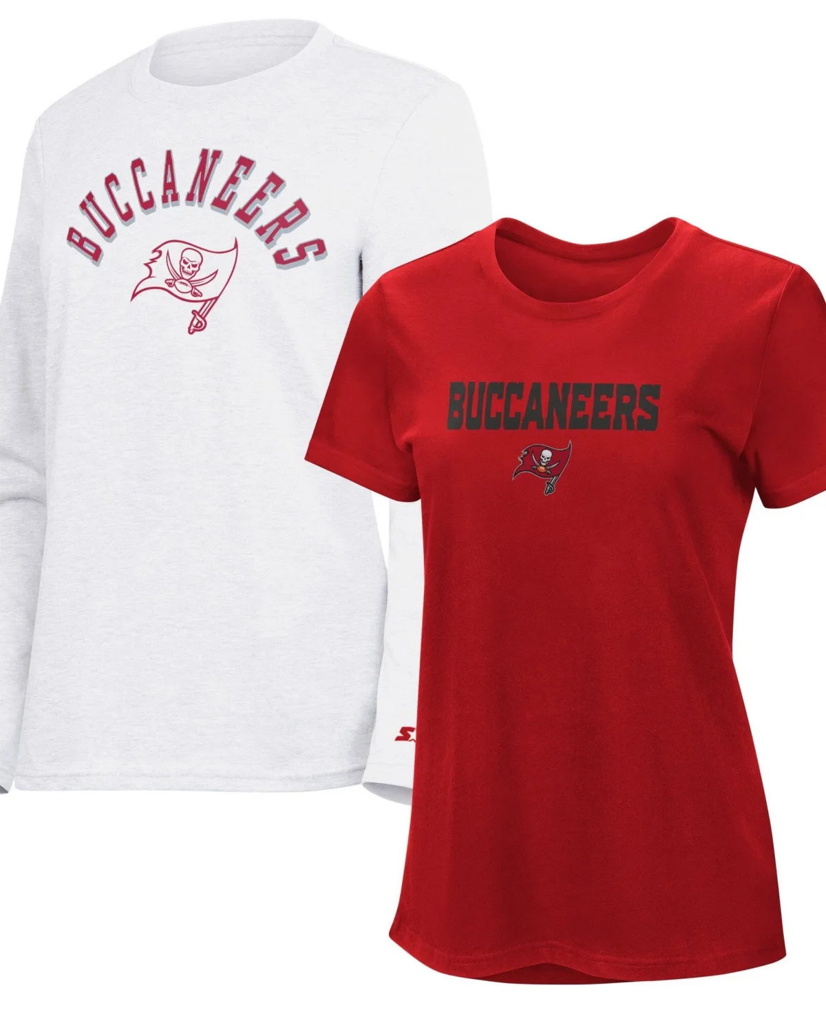 Tampa Bay Buccaneers Short-Sleeves Long-Sleeves Combo Pack T-Shirt by Starter