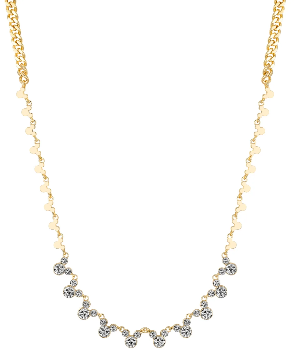Crystal Multi Color Station Mickey Mouse Necklace by Disney