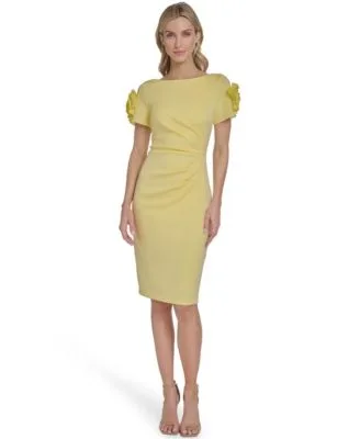 Boat Neck Short Sleeve Dress by Jessica Howard