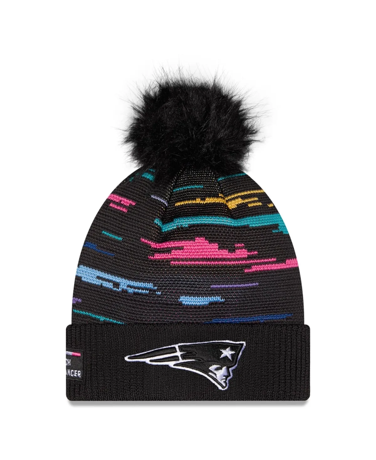 New England Patriots 2026 Nfl Crucial Catch Cuffed Knit with Pom Hat by New Era