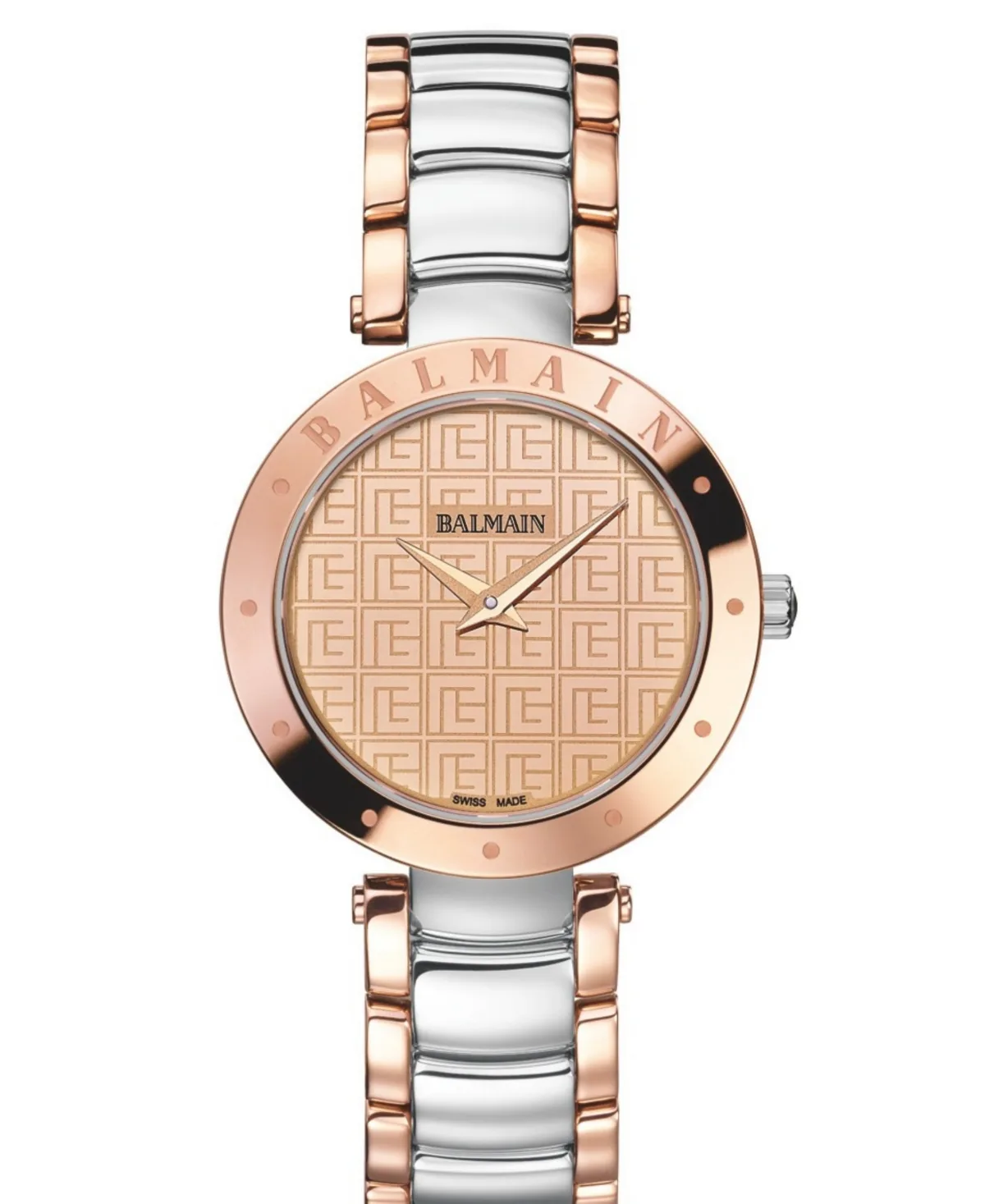 Swiss Quartz Balmainia Two-Tone Stainless Steel Bracelet Watch 33mm by Balmain