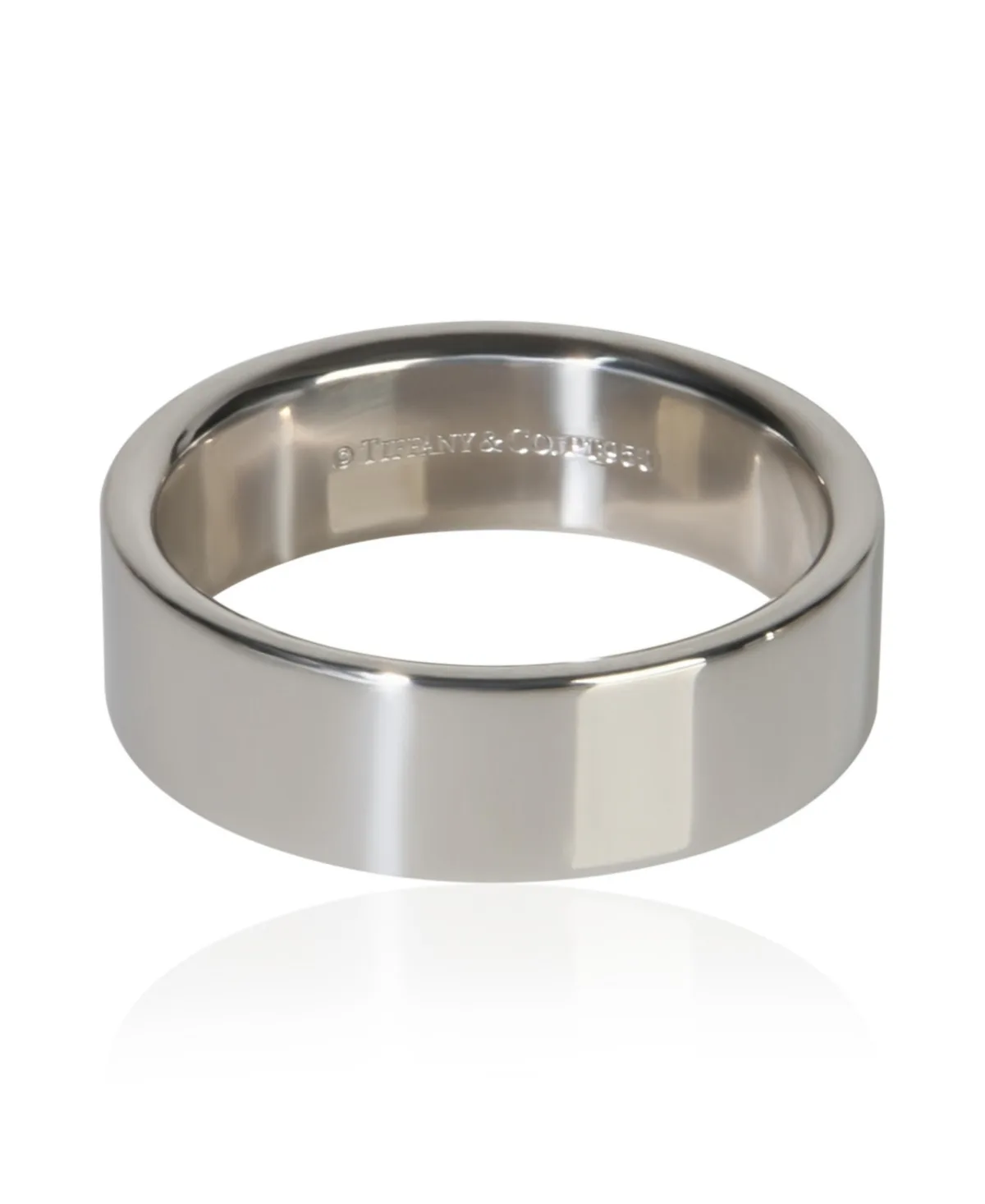 Pre-Owned Tiffany & Co Platinum 6mm Flat Band by Tiffany & Co.