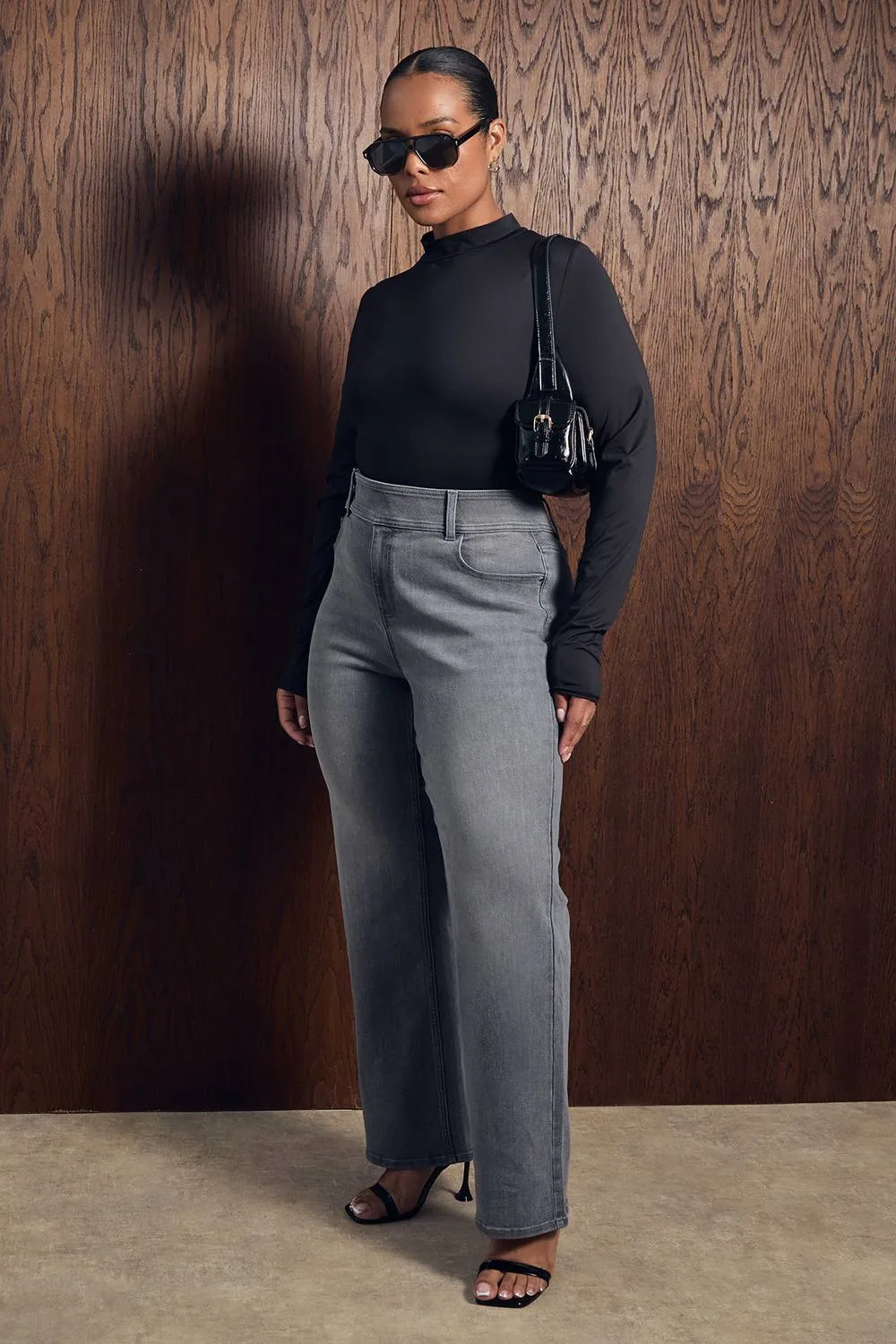 High Neck Second Skin Long Sleeve Top by boohoo