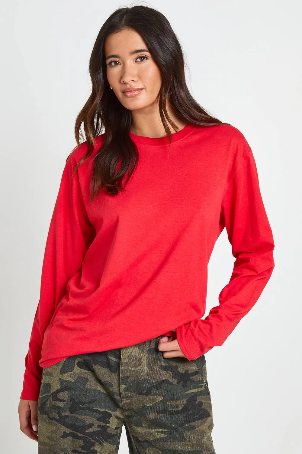 Oversized Long Sleeve T-Shirt by boohoo