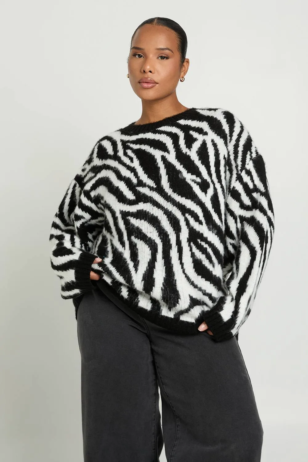 Fluffy Knit Jumper by boohoo
