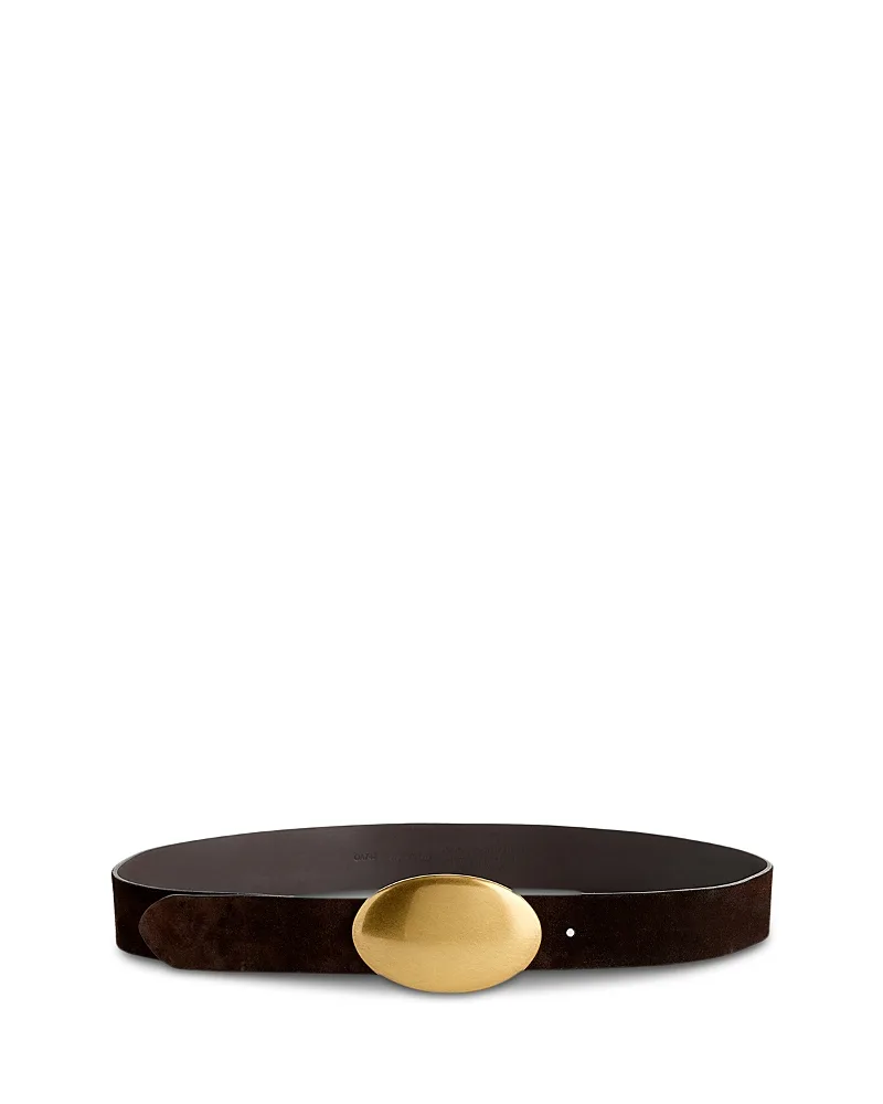 Oval Plaque Suede Belt by Madewell
