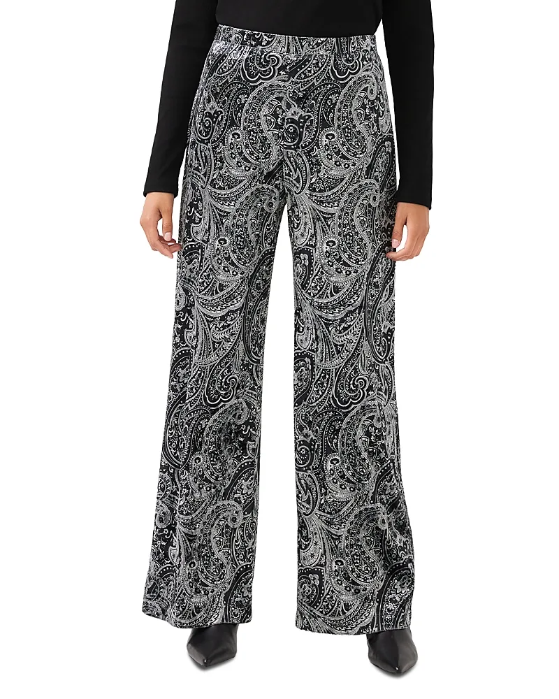 Velvet Wide Leg Pants by Karen Kane