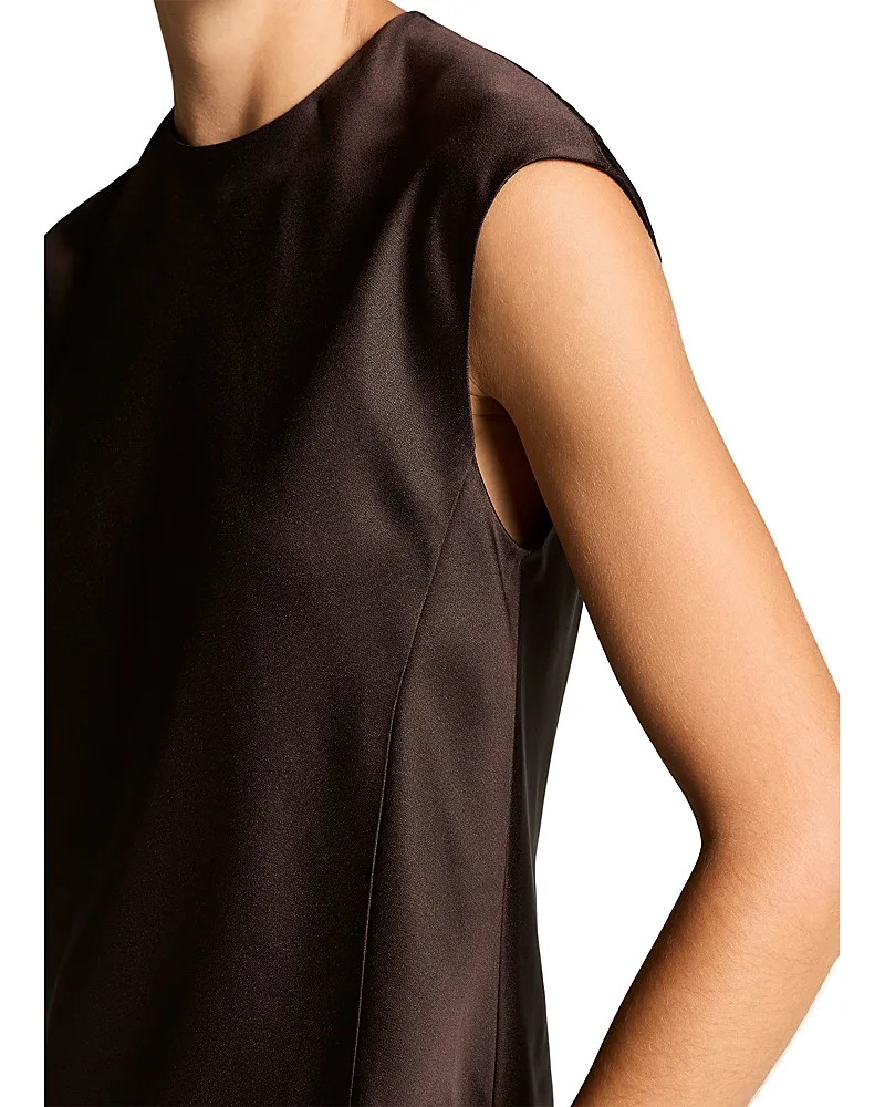 Relaxed Cap Sleeve Satin Top by Vince