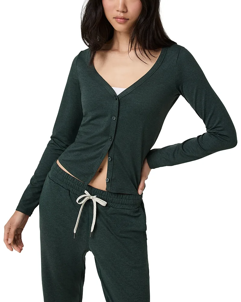 Halo V Neck Cardigan by Vuori