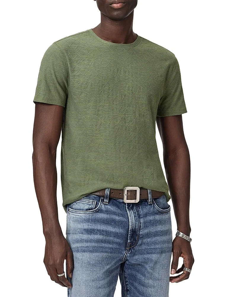 Rubin Crinkled Jacquard Short Sleeve Tee