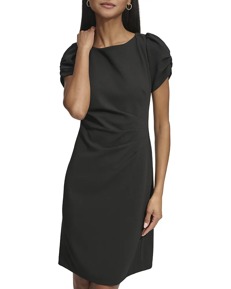 Ruched Sleeve Sheath Dress by Karl Lagerfeld