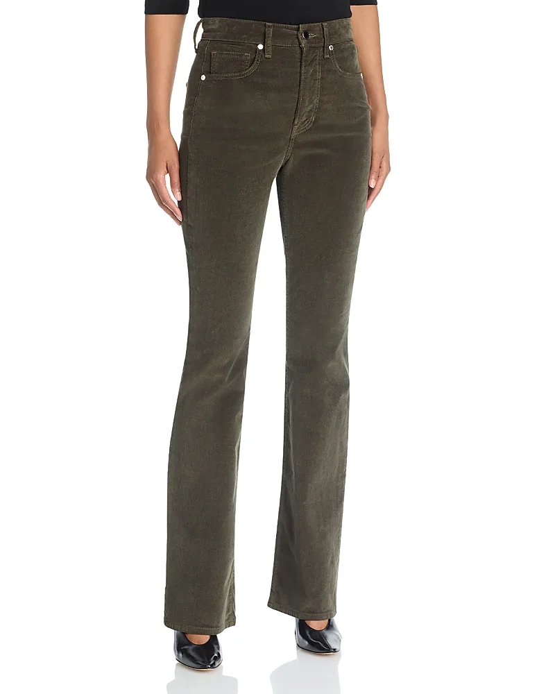 Cameron Corduroy Mid Rise Bootcut Jeans by Veronica Beard