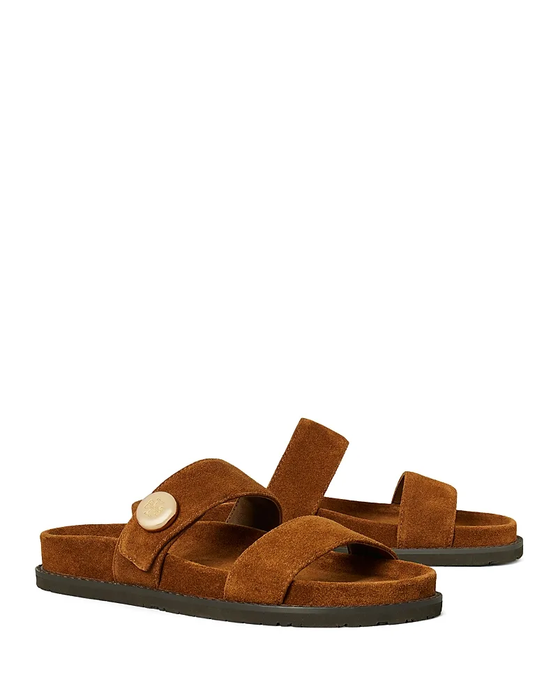 Romy Sport Suede Slide Sandals by Tory Burch