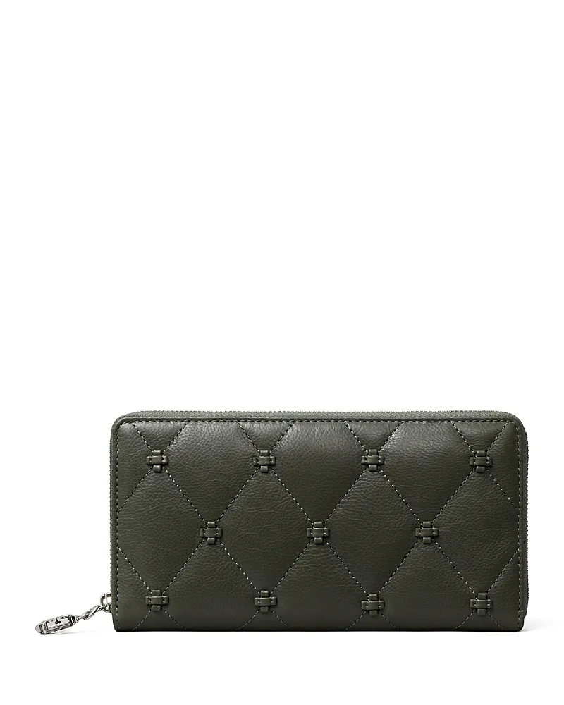 Bunny Knot Leather Continental Wallet by Tory Burch