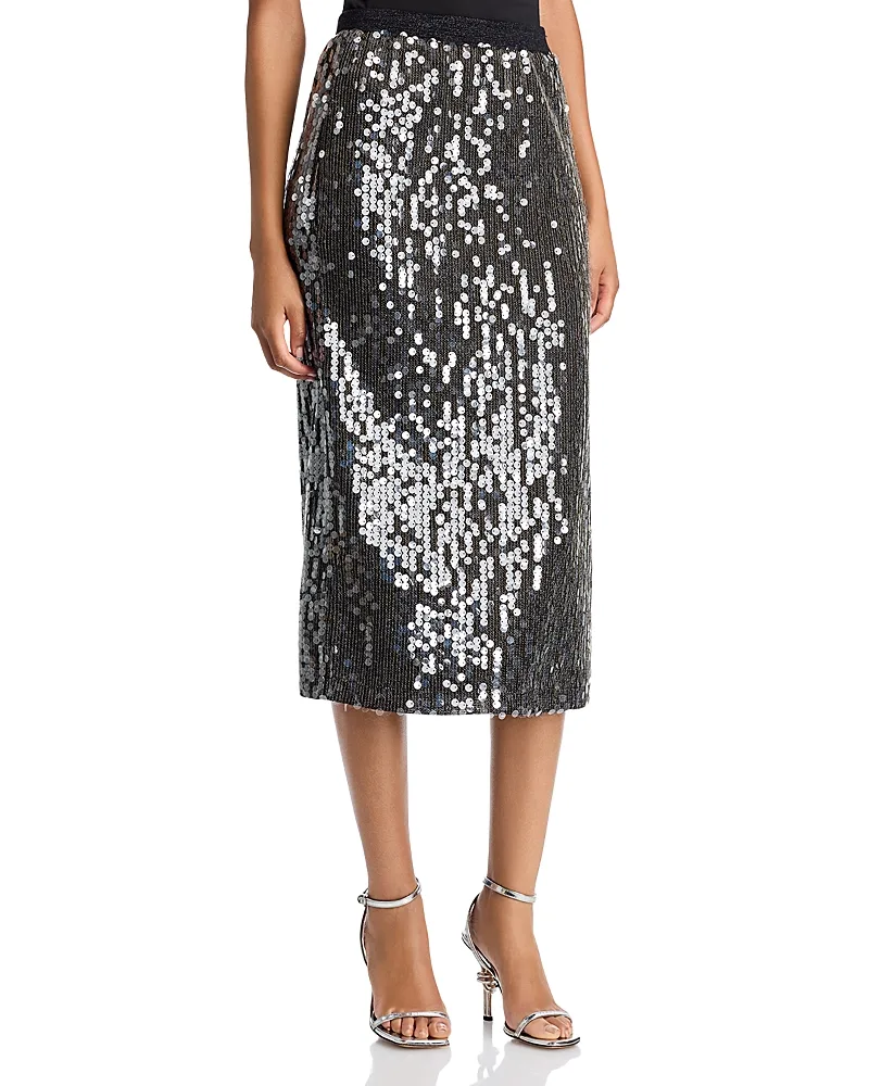 Annita Paillette Midi Skirt