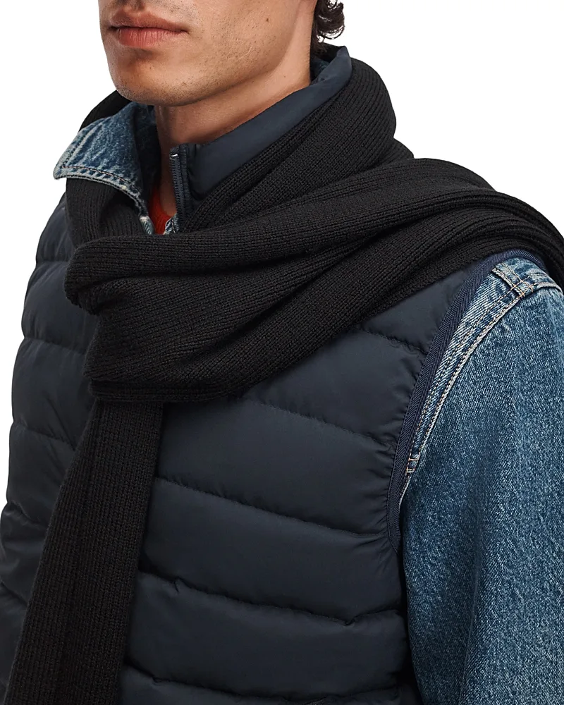 Brooks Ribbed Wool Scarf by rag & bone