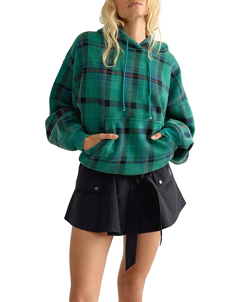 Final Call Cotton Blend Printed Hoodie by Free People