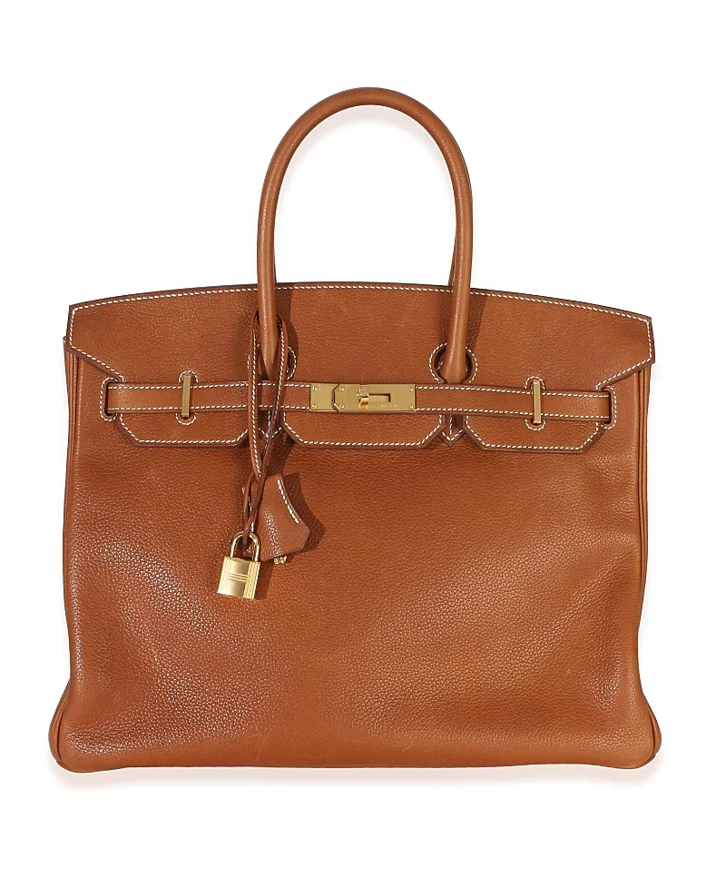 Pre-Owned Birkin 35 Leather Handbag by Hermes